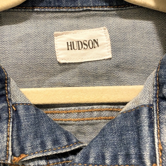 HUDSON JEANS KIDS DENIM JACKET SIZE SMALL (FITS SIZE 7-8, runs large!) - Picture 6 of 7